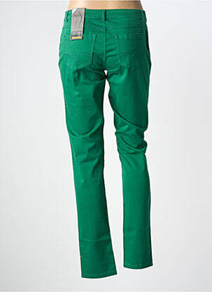 Pantalon slim țesătură poplin mărime normală verde STREET ONE femeie