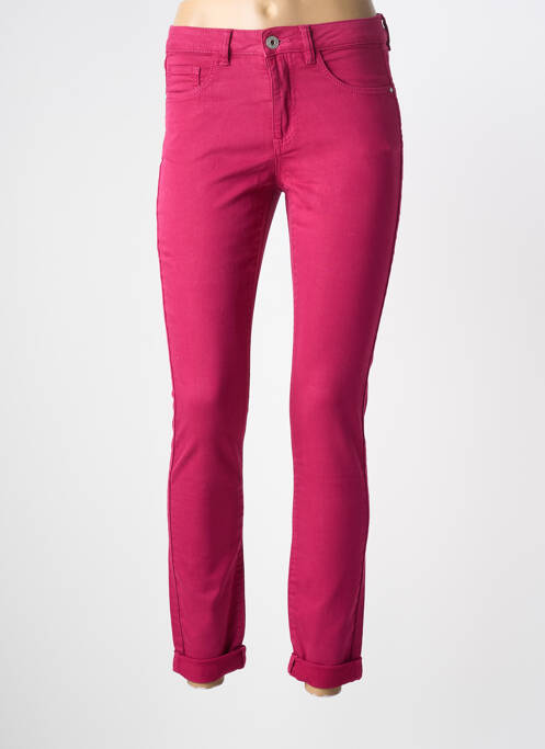 Pantalon slim violet GEISHA femeie