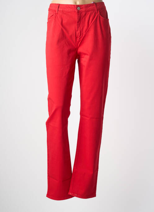 Pantalon drept roșu KANOPE femeie