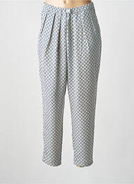 Pantalon drept țesătură crep talie înaltă verde MOLLY BRACKEN femme