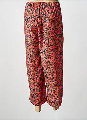 Pantalon 7/8 talie elastică mărime normală portocalie CHATTAWAK femeie