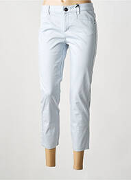 Pantalon 7/8 țesătură poplin talie joasă albastru STREET ONE femme