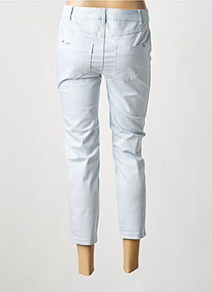 Pantalon 7/8 țesătură poplin talie joasă albastru STREET ONE femeie