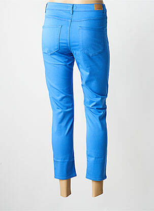 Pantalon 7/8 țesătură poplin mărime normală albastru KANOPE femeie