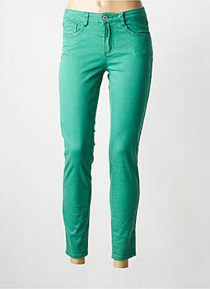 Pantalon 7/8 elasticitate mărime normală verde GEISHA femeie