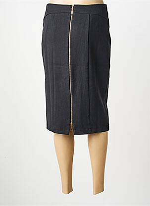 Fustă midi talie cu cleme negru MOLLY BRACKEN femeie