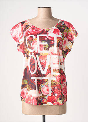 Tricou elasticitate mâneci scurte roșu MOLLY BRACKEN femeie
