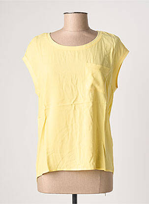 Tricou elasticitate mâneci scurte galben STREET ONE femeie