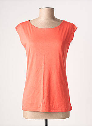 Tricou elasticitate mâneci scurte portocalie STREET ONE femeie
