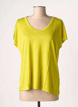 Tricou croială dreaptă mâneci scurte verde STREET ONE femeie