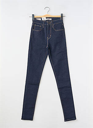 Blugi skinny țesătură brută talie înaltă albastru LEVI'S femeie