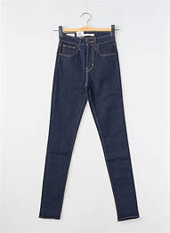 Blugi skinny țesătură brută talie înaltă albastru LEVI'S femeie