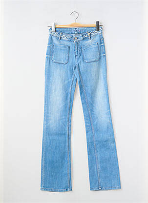 Blugi bootcut elasticitate talie joasă albastru SCHOOL RAG femeie