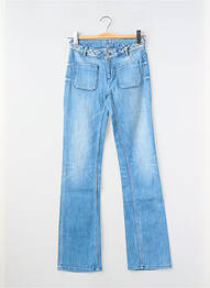 Blugi bootcut elasticitate talie joasă albastru SCHOOL RAG femeie
