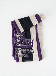Eșarfă țesătură poplin violet SUPERDRY femeie