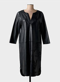 Rochie midi mâneci 3/4 mâneci 3/4 negru SPORTALM femme