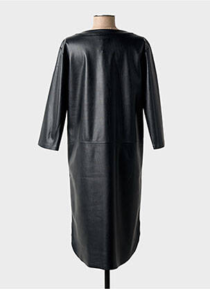Rochie midi mâneci 3/4 mâneci 3/4 negru SPORTALM femeie