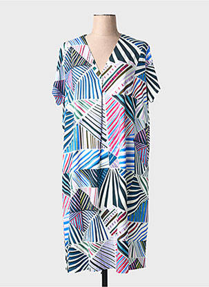 Rochie midi mâneci scurte mâneci scurte albastru JUPER femeie