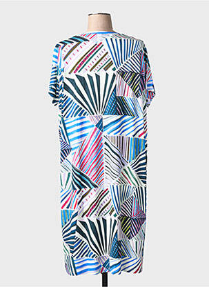 Rochie midi mâneci scurte mâneci scurte albastru JUPER femeie