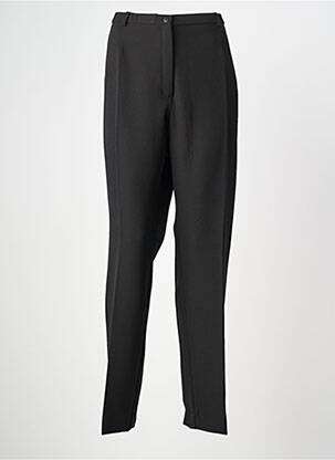 Pantalon drept talie cu cleme mărime normală negru WEINBERG femeie