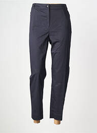 Pantalon 7/8 țesătură poplin mărime normală albastru CHRISTIAN MARRY femme