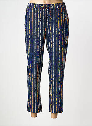 Pantalon 7/8 talie elastică mărime normală albastru FRANCE RIVOIRE femeie