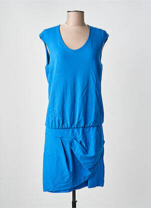 Rochie midi mâneci scurte mâneci scurte albastru COP COPINE femeie