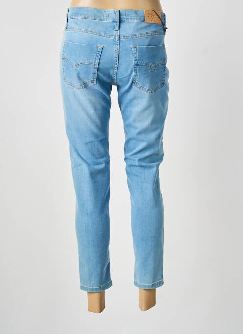 Blugi cu croială slim albastru DESGASTE femeie