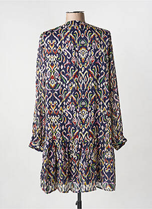 Rochie midi croială fluidă mâneci lungi albastru MOLLY BRACKEN femeie