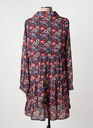 Rochie midi imprimeu floral mâneci lungi albastru KAPORAL femeie