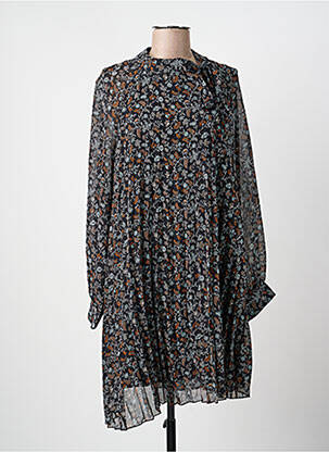 Rochie midi imprimeu floral mâneci lungi negru MOLLY BRACKEN femeie