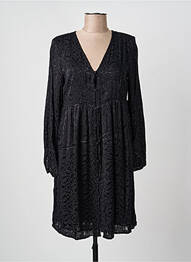 Rochie midi croială fluidă mâneci lungi negru LE TEMPS DES CERISES femme