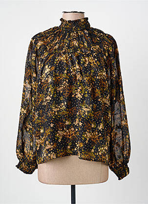 Bluză imprimeu floral mâneci lungi negru MOLLY BRACKEN femeie