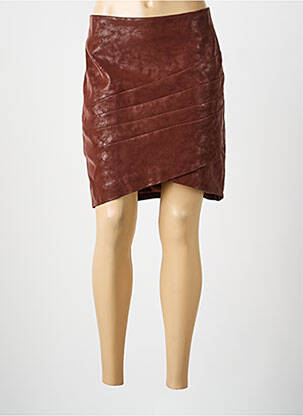 Fustă midi maro GUESS femeie