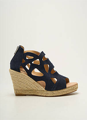 Espadrile vârf deschis toc de 7 la 9 cm albastru MYMA femeie