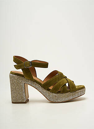 Sandale/Pantofi decupați verde ADIGE femeie