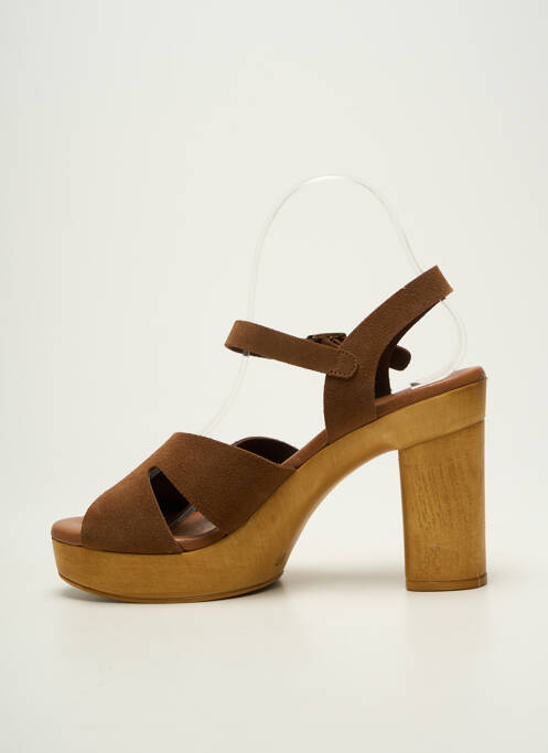 Sandale/Pantofi decupați maro CARLA TORTOSA femeie