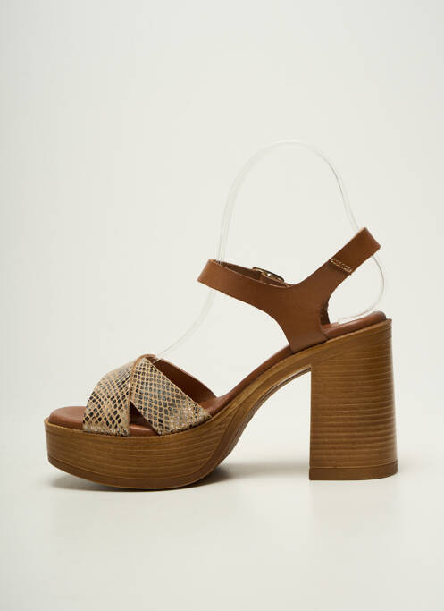 Sandale/Pantofi decupați maro CARLA TORTOSA femeie