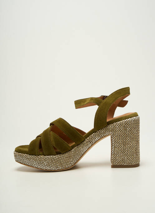 Sandale/Pantofi decupați verde ADIGE femeie