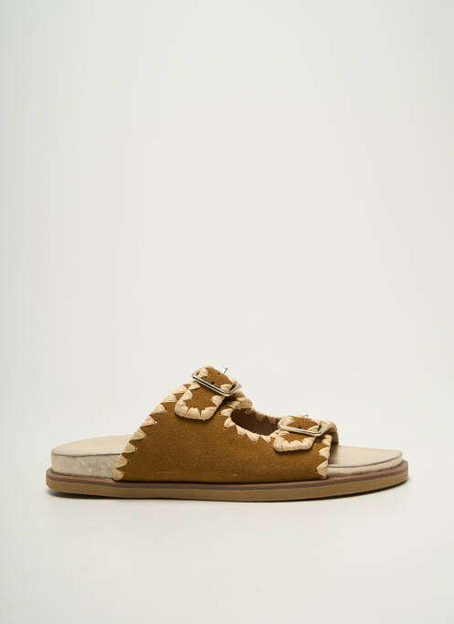 Mulete/Saboți maro REQINS femeie