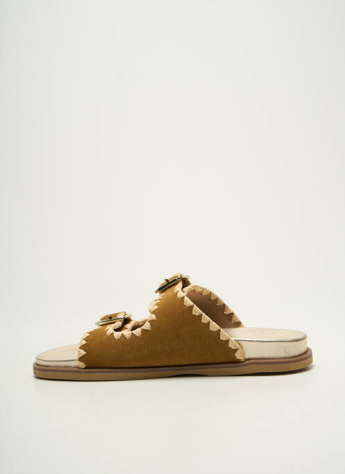 Mulete/Saboți maro REQINS femeie