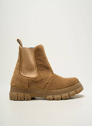 Botine/ghete toc mic toc plat până la 3 cm maro WEEKEND MAXMARA femeie