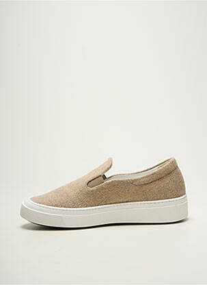 Slip-on-uri vârf rotund toc plat până la 3 cm bej MAX MARA femeie