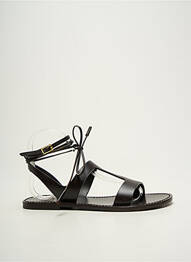 Sandale/pantofi decupați chiquet toc plat până la 3 cm negru WEEKEND femme
