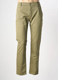 Pantalon chino țesătură poplin mărime normală verde FREEMAN T.PORTER bărbat