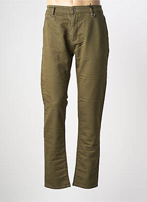 Pantalon chino țesătură poplin mărime normală verde închis FREEMAN T.PORTER bărbat