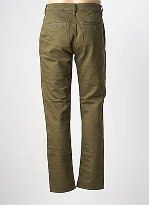 Pantalon chino țesătură poplin mărime normală verde închis FREEMAN T.PORTER bărbat