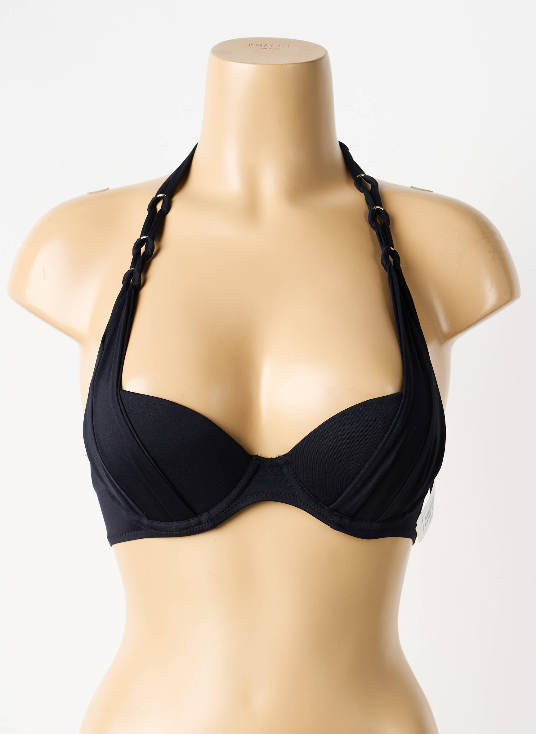 Sutien de costum de baie elasticitate top sutien modelat negru AUBADE femeie