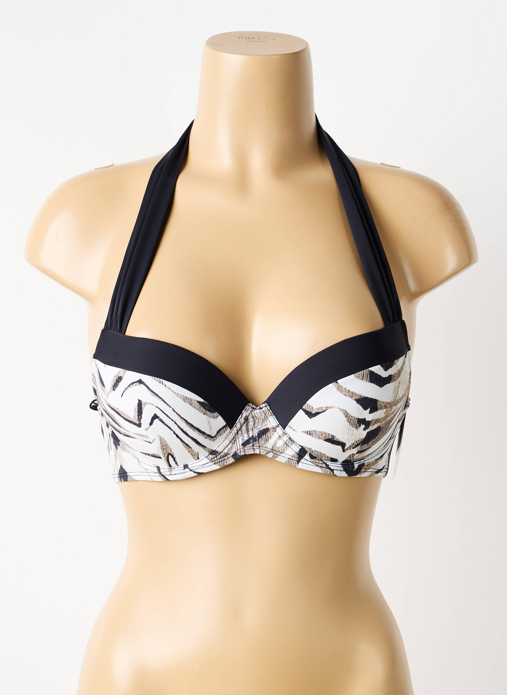 Sutien de costum de baie elasticitate top sutien push-up bej AUBADE femeie