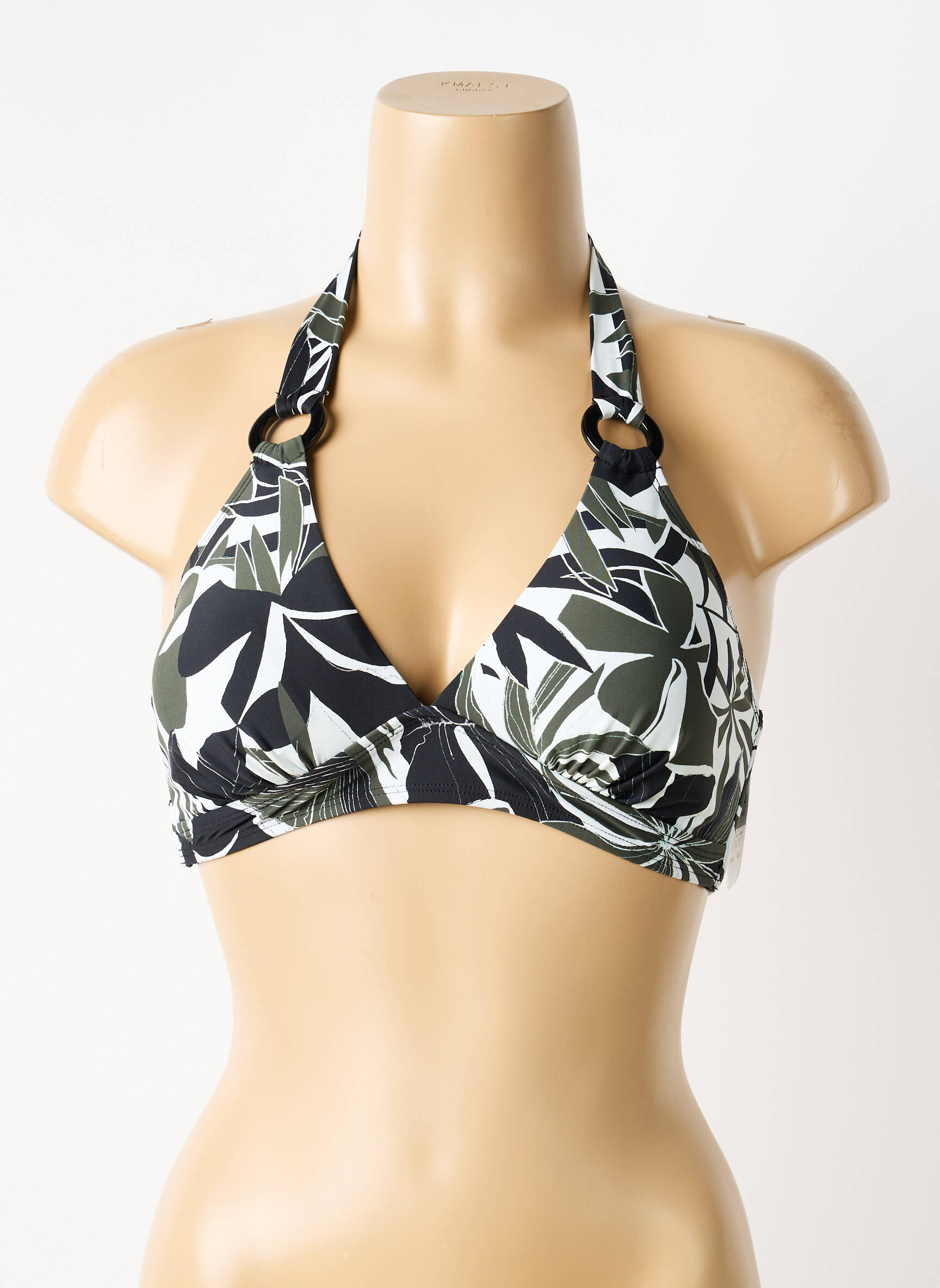 Sutien de costum de baie elasticitate top triunghiuri verde AUBADE femeie